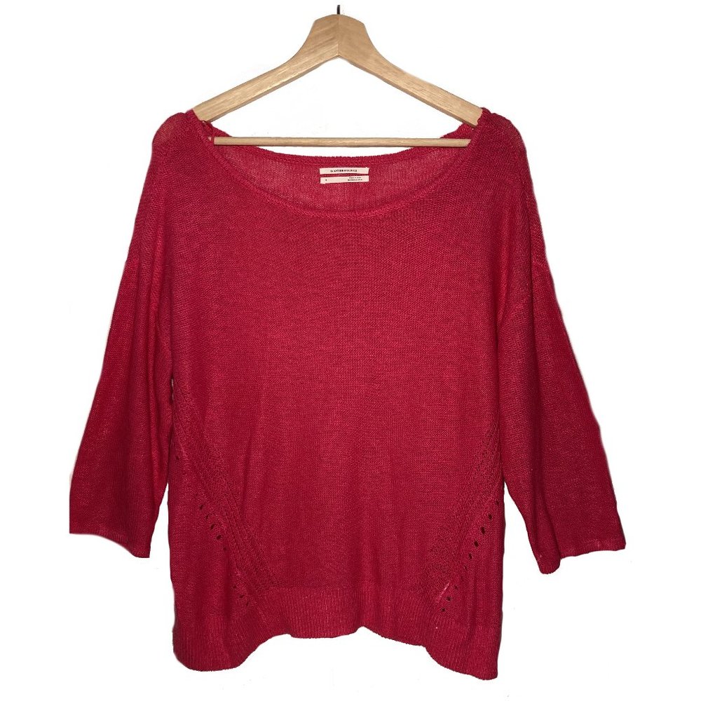 Anthropologie pink sweater